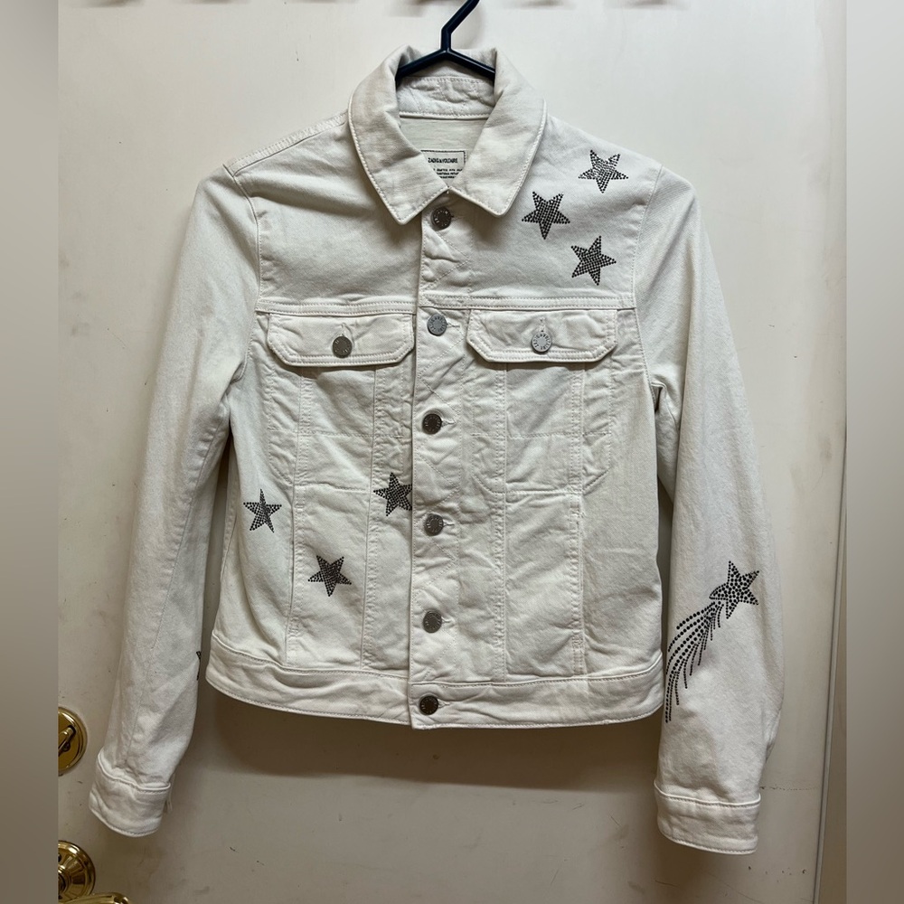 Zadig & Voltaire White Denim Jacket
